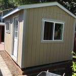 10x12 Gable w/9-Lite Door