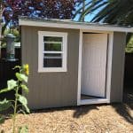 6x10 Gable Shed with 6-Panel Door