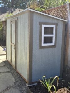 Single hung shed windows